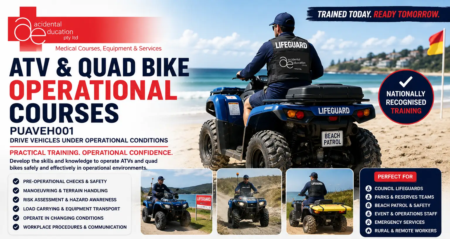 PUAVEH001, ATV training NSW