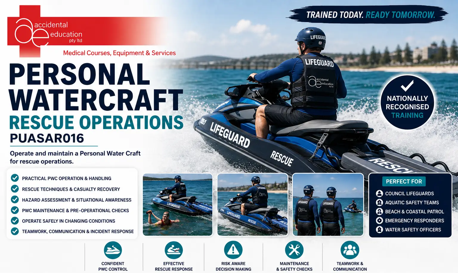 PUASAR016, personal watercraft rescue training NSW