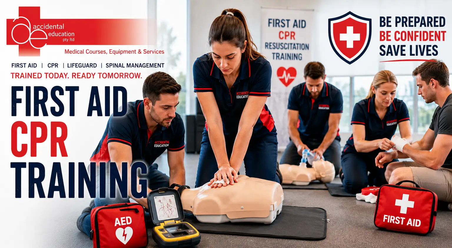 Professional First Aid and CPR training delivered by Accidental Education in Shellharbour, NSW.