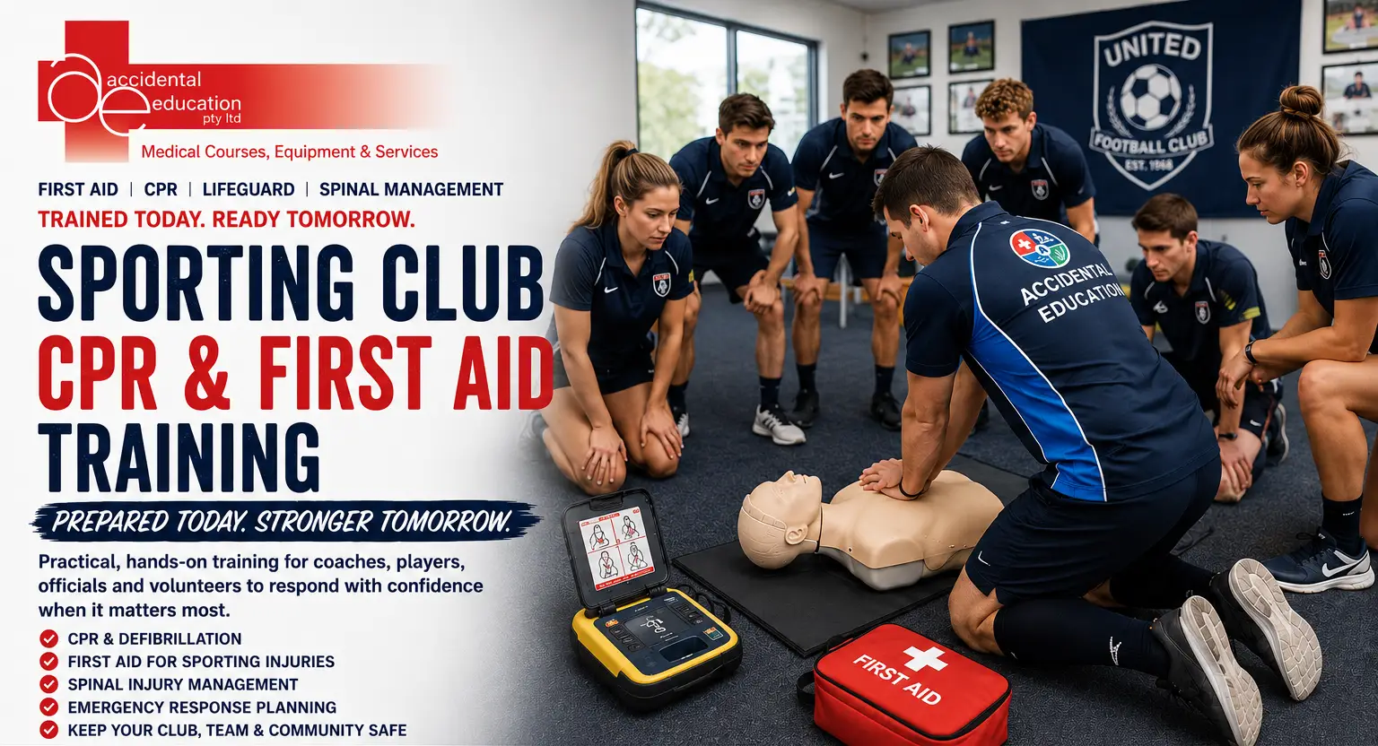 Sporting Club First Aid & CPR Training NSW